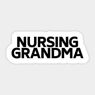 Nursing grandma Sticker